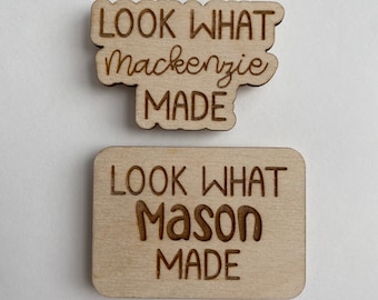 Custom Look What I Made Kids Magnet | "Look What (name) Made" Magnet