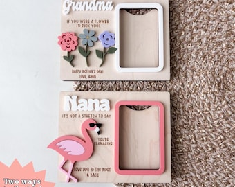 Fridge Photo Magnet | Mother's Day Gift | Gift for Mom | Wallet Size Photo Frame | Gift for Grandma | Photo Magnet | Photo Frame
