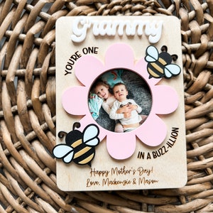 Fridge Photo Magnet | Mother's Day Gift | Gift for Mom | Wallet Size Photo Frame | Gift for Grandma | Photo Magnet | Photo Frame
