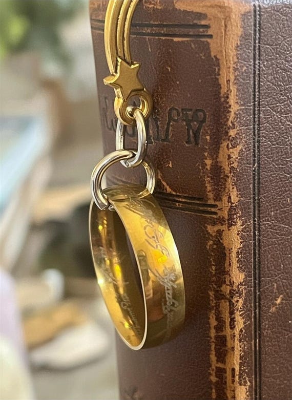 Ring of Power Hook Bookmark / Lord of the Rings Hobbit's Adventure Book Hook / Readers Teacher Graduation Gift