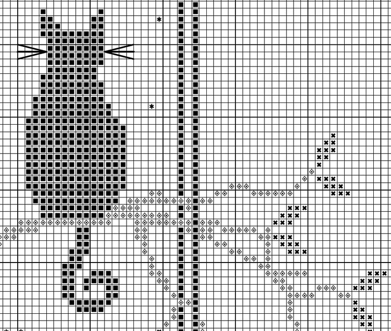Out on A Limb Cross Stitch Pattern / Winter Cat Cross Stitch Pattern / Digital Download PDF Etsy