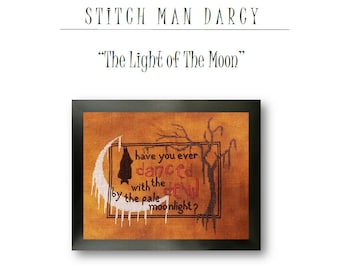 The Light of the Moon - Cross Stitch Pattern / Halloween Cross Stitch Pattern / Digital Download (PDF)