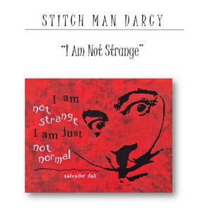I Am Not Strange - Cross Stitch Pattern / Salvador Dali / Digital Download (PDF)