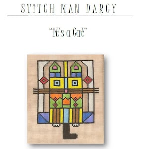 It&#39;s A Cat - Cross Stitch Pattern / Cat Cross Stitch Pattern / Digital Download (PDF)