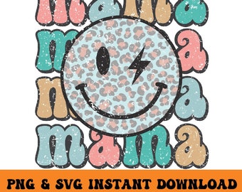 Mama PNG, Smiley Face Mom Mother&#39;s Day