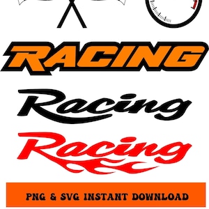Racing Embleme Logos - PNG und SVG Sofortiger Download