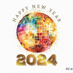 Bonne année 2024 PNG Sublimation - Téléchargement instantané PNG