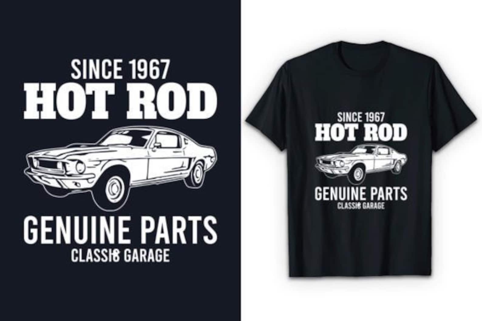 Genuine Hot Rod Classic Car Tshirt Instant Download Etsy