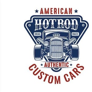 Logotipo de coche personalizado americano Diseño de citas Hotrod PNG