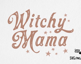 Witchy Mama Halloween Niedliches Sublimationsdesign SVG PNG EPS