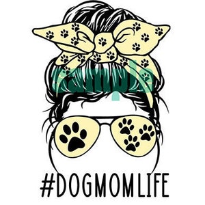 Cane mamma vita disordinato panino PNG grafica - Download immediato file artistico