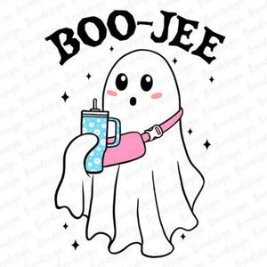 Boo-Jee Funny Ghost Halloween PNG