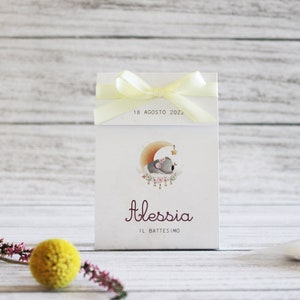 PORTACONFETTI1 LUNA CARTONCINO - personalizzato, Matrimonio, nascita, ricordo, design, grafica, tema, Battesimo, gadget