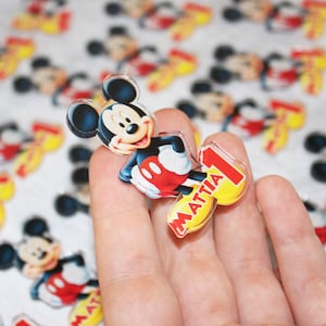 CALAMITA PERSONALIZZATA TOPOLINO - compleanno, Battesimo, matrimonio, gadget, segnaposto, bomboniera