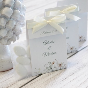 PORTACONFETTI7 FIORI CARTONCINO - personalizzato, Matrimonio, nascita, ricordo, design, grafica, tema, Battesimo, gadget