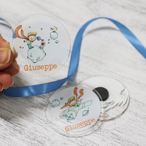 CALAMITA PERSONALIZZATA PICCOLOPRINCIPE - compleanno, Battesimo, matrimonio, gadget, segnaposto, bomboniera