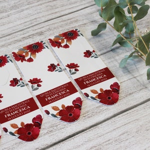 SEGNALIBRO5 SEGNAPOSTO WEDDING - personalizzato, data, matrimonio, sposi, ricordo, design, grafica, tema, nozze, gadget