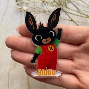 CALAMITA PERSONALIZZATA BING - compleanno, Battesimo, matrimonio, gadget, segnaposto, bomboniera