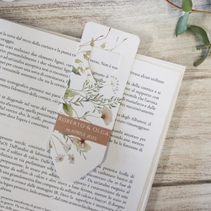 SEGNALIBRO4 SEGNAPOSTO WEDDING - personalizzato, data, matrimonio, sposi, ricordo, design, grafica, tema, nozze, gadget