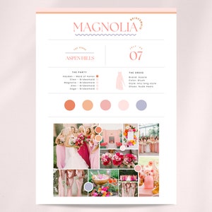 de demoiselle d'honneur modifiable sur Canva de 5 x 7 po. | Détails du mariage pour la noce | Carte de proposition de demoiselle d'honneur avec tableau d'humeur