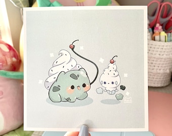 Ice Cream Bulba Mini Print