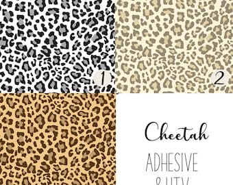 Cheetah Leopard Spots  Pattern Animal Brown Tan / Patterned Vinyl / 651 Vinyl /Printed Vinyl / Printed HTV/Printed Heat Transfer Vinyl