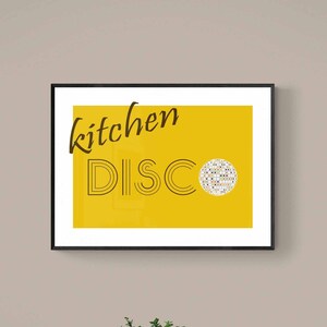 Kitchen Disco Print | Music Lyrics Print | Concert Gig Poster | Sophie Ellis-Bexter Wall Art | A6 A5 A4 A3 A2 | Home Décor | 2000s Music