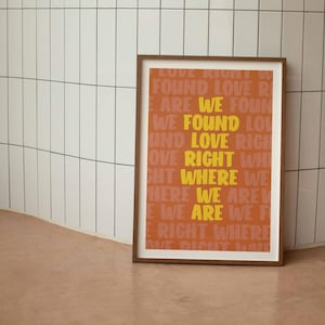 Ed Sheeran &#39;Thinking Out Loud&#39; Lyrics Print: Love Song Wall Art