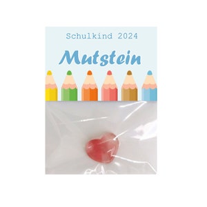 School child 2024 - lucky charm - gift for starting school - starting school - school cone - school introduction - lucky stone - courage maker - courage stone