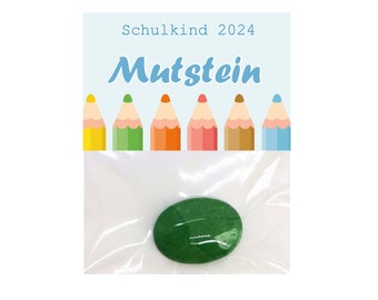 Schulkind 2024 - Glücksbringer - Geschenk zur Einschulung - Schulanfang - Schultüte - Schuleinführung - Glücksstein - Mutmacher - Mutstein