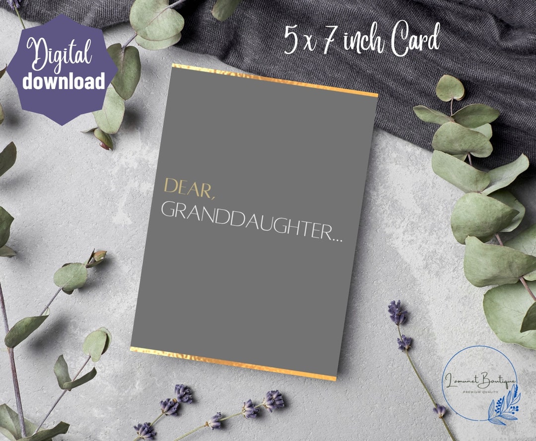 Printable Graduation Greeting Card Instant Download 5x7 Inch Card for ...
