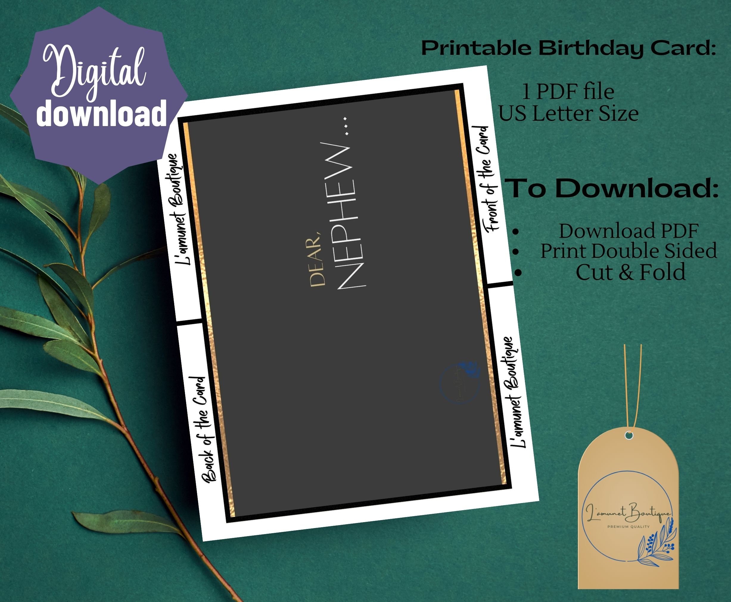 Printable Graduation Greeting Card Instant Download 5x7 Inch - Etsy