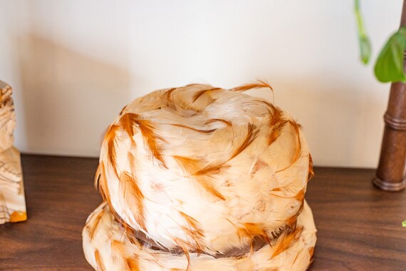 1960s All Feather Hat with Original Box - image 3