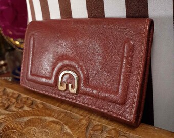 Vintage 1970s Buxton Keyring Holder Omega Soft Hide Leather Wallet