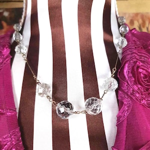 Vintage 1930s Art Deco Crystal Necklace