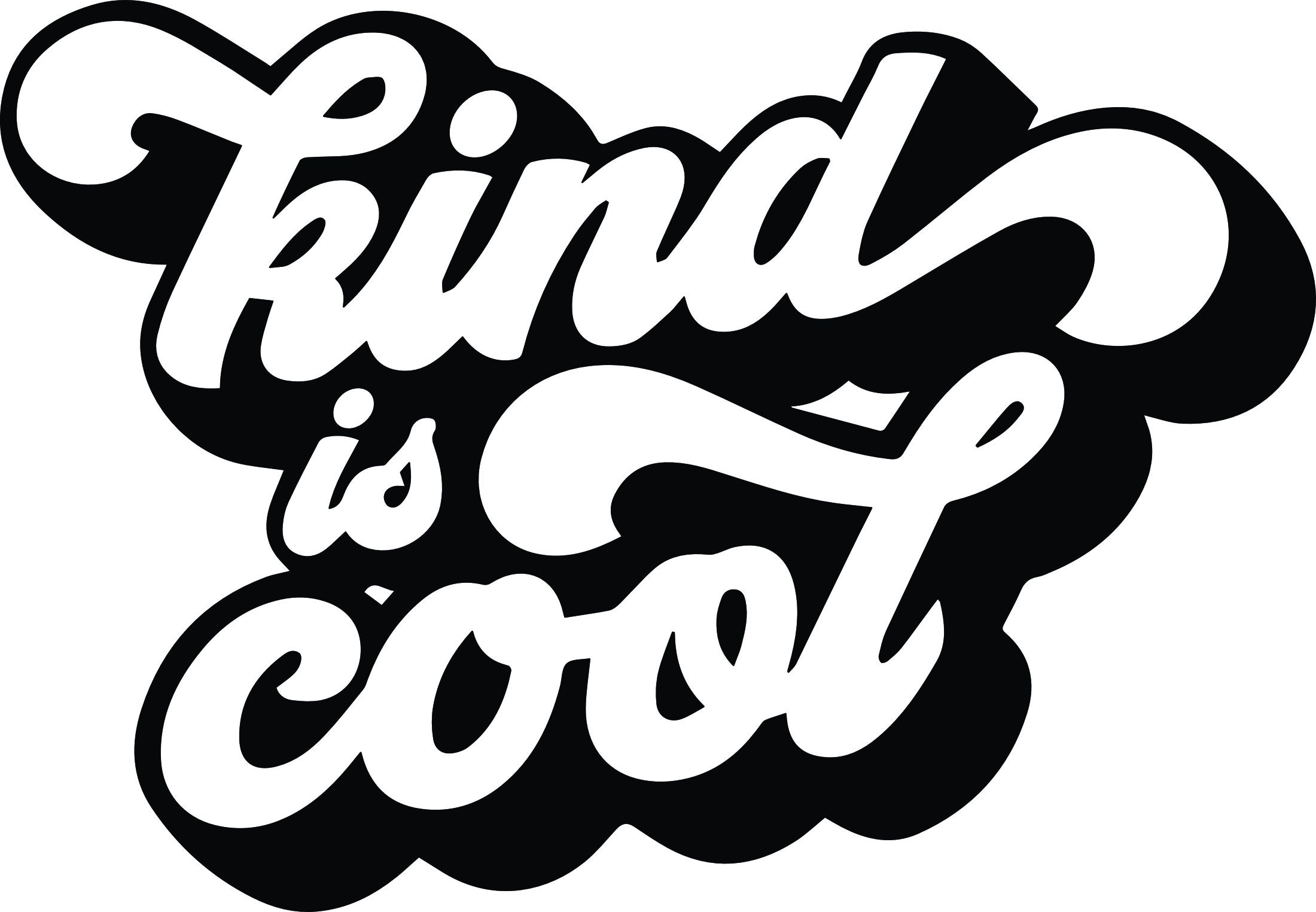Kind is Cool Digital File Download SVG PDF Quote Art Great for School