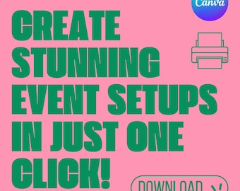 Pacchetto mockup per fondali per eventi: 30 design decorativi, pronti per Canva e Photoshop