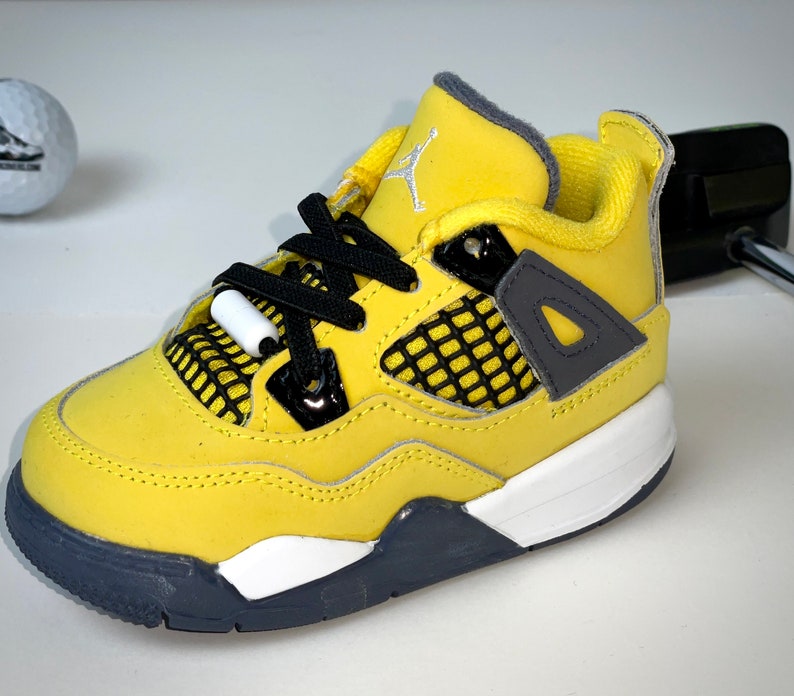 Nike Jordan 4 lightning Yellow Sneaker Putter Cover Air Etsy