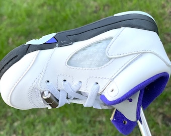 Jordan 5 Dark Concord Putter Cover — Air Five V, Golf, 90s, Sneaker, Sneakerheads Gift, Purple