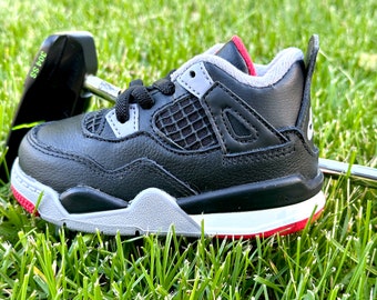 Jordan 4 Alternate Bred Putter Cover — Authentic Air Jordan IV four, Golf — shoe Sneakerheads black red