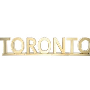 Toronto City 3D-Zeichen - Home Décor Wandkunst - MultiColor Personalisierte benutzerdefinierte Geschenke für ihn, sie, Geburtstag, Einweihungsparty, neues Zuhause