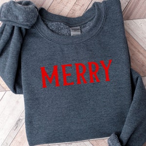 KERST Sweatshirt | Vrolijk Sweatshirt | Vakantie Shirt | Kerst Familie Matching Sweatshirt | Vrouwen | Fijne feestdagen | Unisex | Mannen