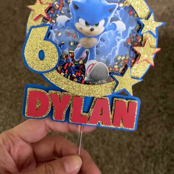 Sonic Cake Decorations Etsy