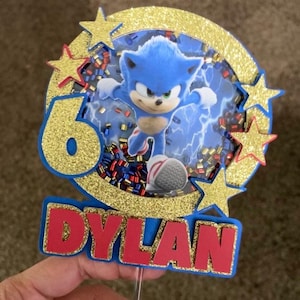 Sonic 3D Cake Topper Shaker
