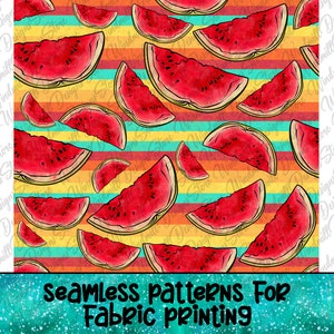 Watermelon Seamless Pattern,Watermelon Sublimation Design Png,Watermelon Pattern,Watermelon,Summer Seamless Fabric,Summer Seamless Pattern