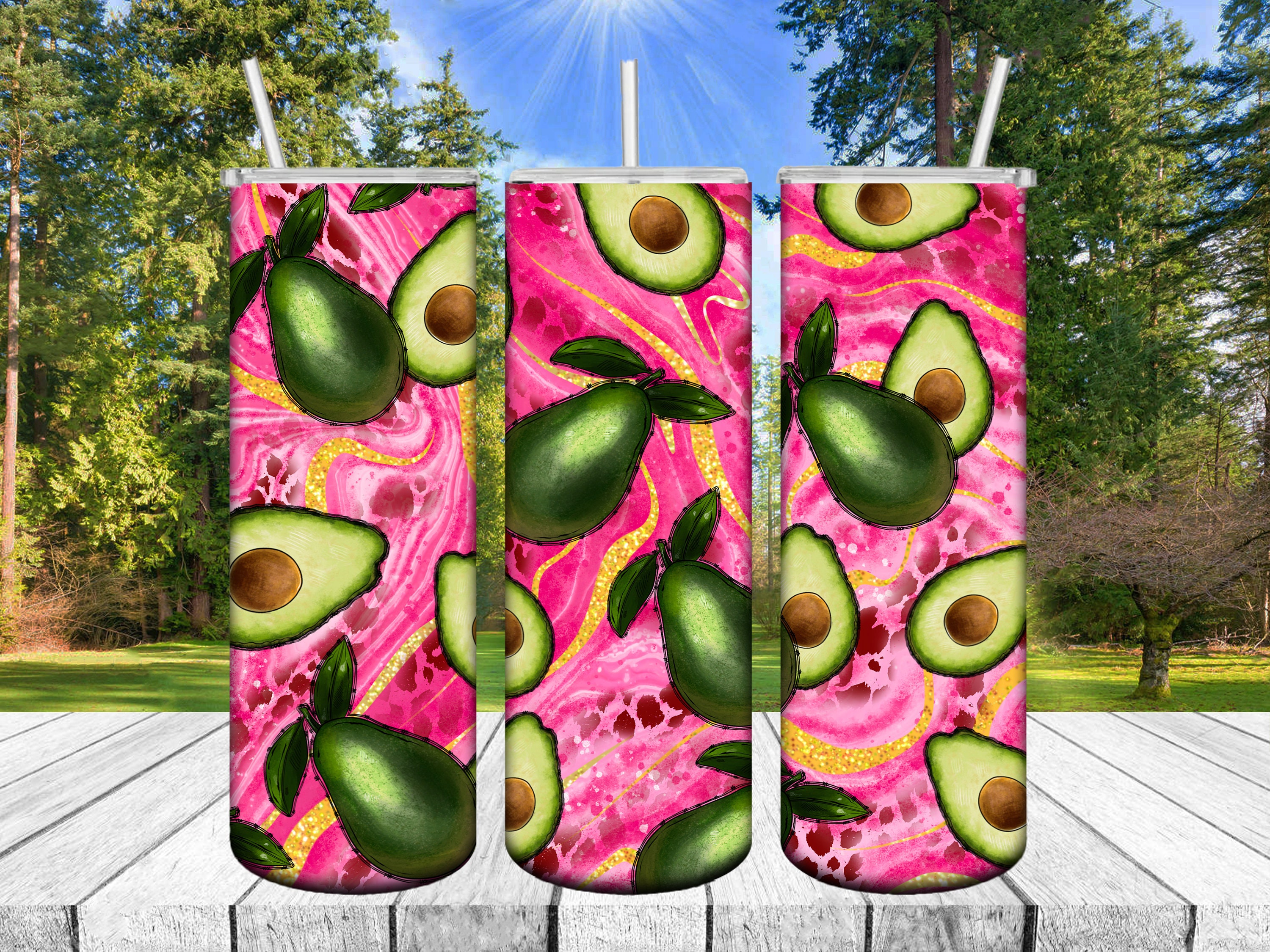 Western Avocado Tumbler Png Sublimation Design, 20oz Skinny Tumbler Png,  Avocado Png, Serape Leopard Avocado Tumbler Png, Digital Download