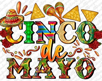 Cinco de mayo PNG Design, Cinco De Mayo PNG, Fiesta Drinking Clipart, Taco Margarita PNG, Sublimation Graphic Download