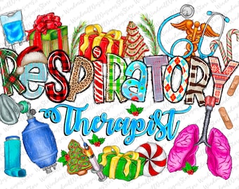 Respiratory Therapist Christmas png, Holidays Respiratory, Merry Christmas,New Years, sublimation design and digital, Respiratory Therapist