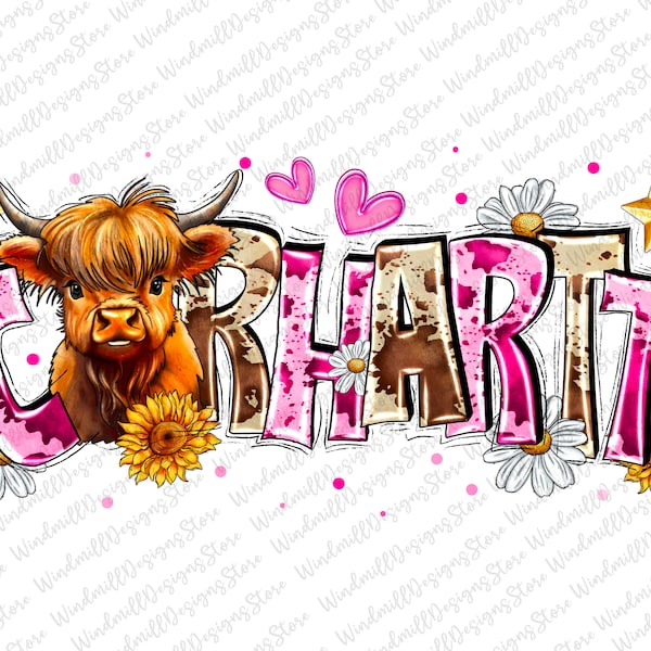 Highland Cow, Carhartt, Carhartt Png, Brown Cow, Cute Cow png,Cowhide Western Farmers  Sublimation, Digital Download png