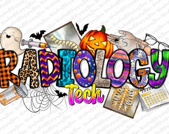 Halloween Radiologie Tech Png, Radiologe Png, Spooky Rad Tech Png, Xray Tech Halloween Sublimation Png, Radiologie Crew Png Sublimationsdesign